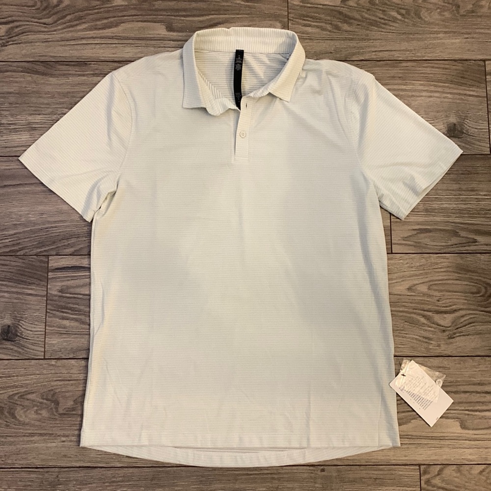 Lululemon Mens Evolution Short Sleeve Polo Shirt - gray - XL